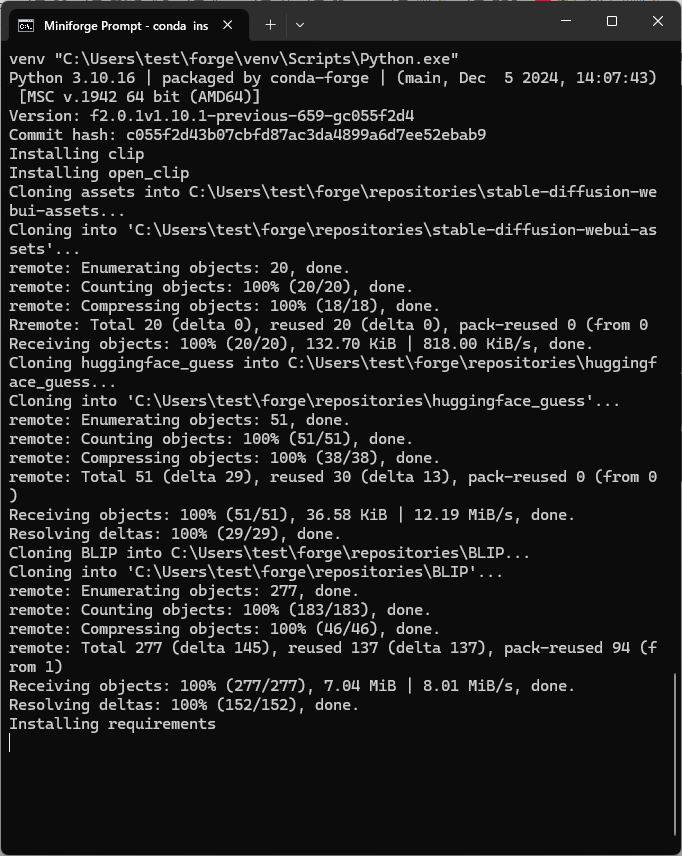 Cd Forge Stable diffusion のForgeをインストールする(Windows編) | とある男のUbuntu